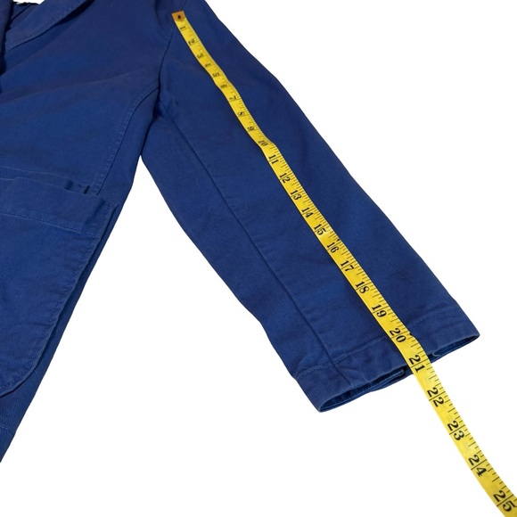 MADEWELL Oversized Blue Crossover Blazer Regenerative Chino Women’s Size Large - Picture 8 of 10